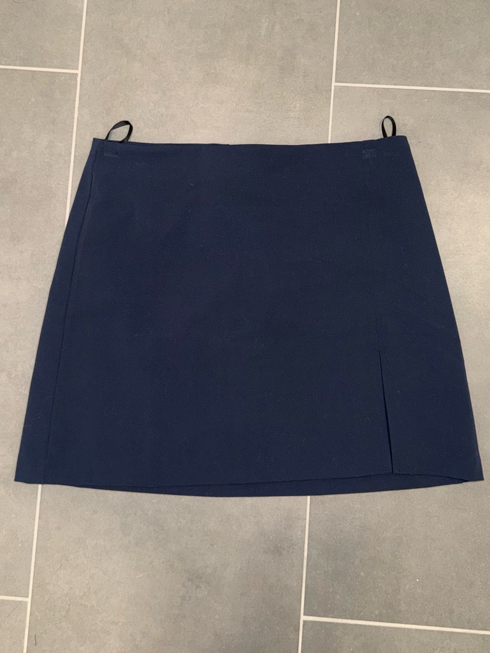 Aritzia Navy A-Line Mini Skirt